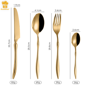 Sang trọng ăn uống tốt thép không gỉ thiết lập dao kéo đánh bóng độc đáo cho các bên chất lượng khách sạn <span class=keywords><strong>Flatware</strong></span> sản xuất cho sử dụng độc quyền - Product Image 1