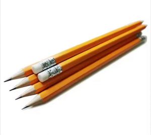 Crayon en bois avec gomme, graphite HB 2, motif hexagonal, dureté 2B, mine colorée, ensemble de dessin pour enfants, emballage promotionnel - Product Image 1