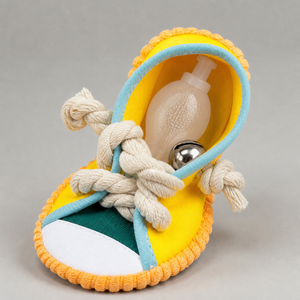 YAOYUE Juguete Masticable con Sonido de Zapatilla de Dibujos Animados para Perros Pequeños, Zapatilla de Lona con Cuerda de Algodón para Cuidado Dental y Alivio del Aburrimiento - Product Image 4