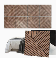 Panneau Acoustique en Fibre de Polyester à Grain de Bois Imprimé UV, Matériau de Décoration de Bureau, Panneau Acoustique en PVC