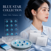 Patchs d'acupuncture auriculaire en forme d'étoile, emballage personnalisé pour compléments auriculaires adaptés à la santé, à la relaxation et aux soins de beauté