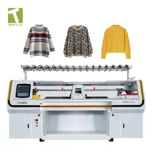 Double system 52Inch customised automatic computerized flat knitting machine in china2 gase