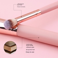 Ensemble de pinceaux de maquillage professionnels de qualité supérieure, 24 pièces, poils en fibres synthétiques, manches en bois, pinceau multi-usages pour le visage et le fond de teint
