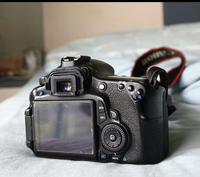 Appareil photo reflex numérique d'occasion à bas prix pour 60D avec objectif 18-55 mm, capteur CMOS 18 MP, carte SD, vidéo Full HD pour la photographie de portrait