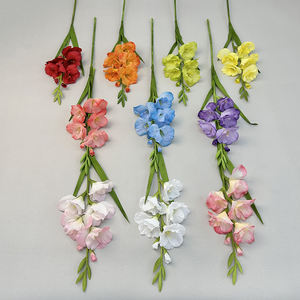 Fleurs artificielles en gros d'usine épées artificielles orchidées pour la décoration de vacances de mariage et de fête. - Product Image 4