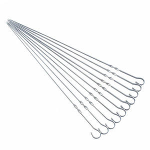 Yongli-Brochetas Planas para Asar A LA Parrilla, Reutilizables, para Barbacoa, Carne, <span class=keywords><strong>Pollo</strong></span>, <span class=keywords><strong>Verduras</strong></span>, 12 Unidades - Product Image 3