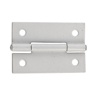 Flat Hinge 50x32mm White Painted 4-Hole Rectangle Cold-Rolled Steel Wall <b>Mounted</b> For Drawer Cabinet Organizers - Product Image 4