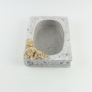 Jardinières modernes et élégantes en ciment, pots à semis pour jardin, balcon, usage extérieur, fleurs d'orchidées artificielles, design suspendu au sol - Product Image 1