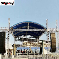 Accesorios de repuesto gratuitos, vigas de techo de aleación de aluminio plegables con armazón, triángulo, diseño cuadrado, soporte de espiga para escenario de eventos