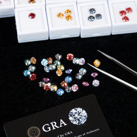 Redleaf moissanite vente en gros moissanite forme de coussin certifiée GRA VVS1 couleur fantaisie par carat personnaliser pierre moissanite