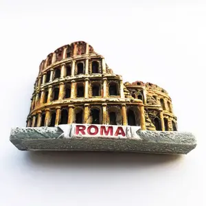 Customized Rome Verona Landmark Travel Refrigerator magnet Italy Paddler Venice Souvenir European city 3D fridge magnet gift