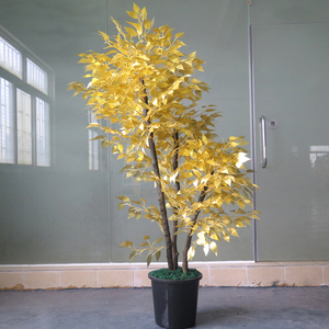 Planta artificial de los deseos, árbol anyan artificial, grande, dorado - Product Image 5