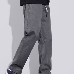 Jeans en denim à rayures droites pour homme - style individuel - Product Image 1