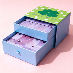 Boîte cadeau coulissante en carton rigide recyclable GOTOP avec logo personnalisé, impression quadricolore et finition UV - Product Image 2