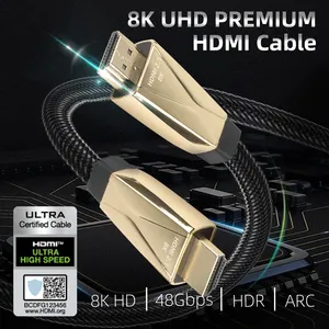 Factory Hdmi Cable 8k Wholesale 48Gbps 60hz HD For Monitor Projector Computer Laptop TV PS4