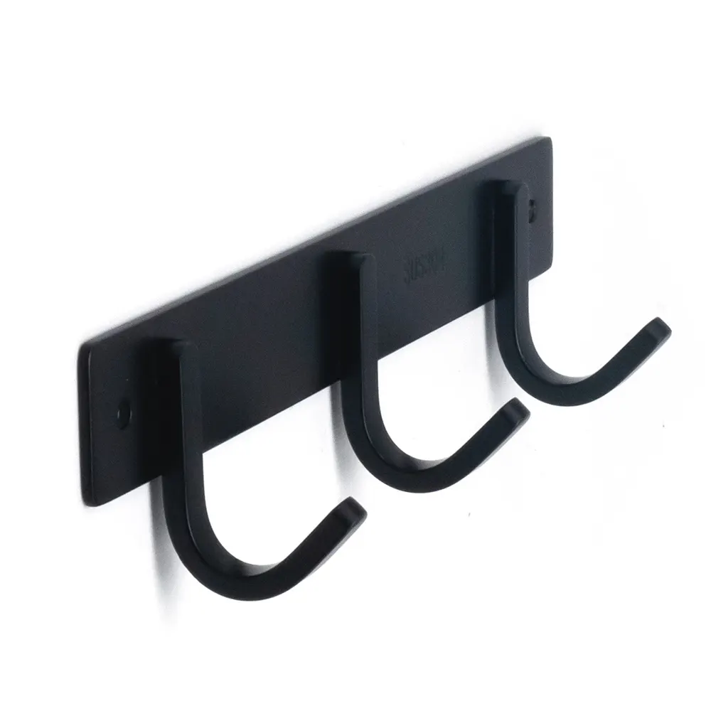 Modern Design Wall Mounted Key Coat Hat Cloth Metal Hooks Rack Stainless Steel Hooks   Rails Clothing Hook