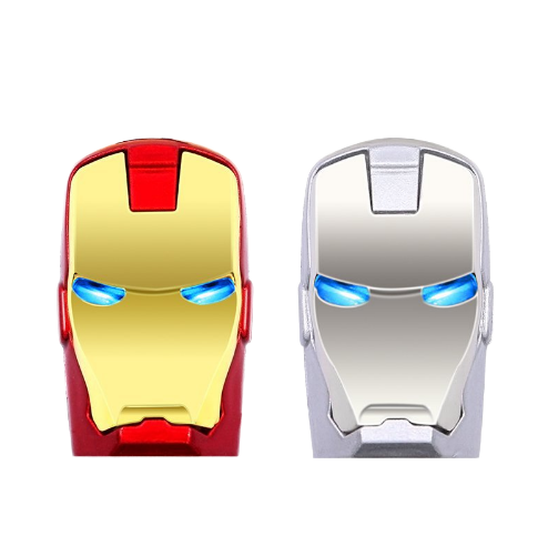 Iron Man USB Flash Drive Inspired 4GB 8GB 16GB 32GB LED Light Bulk Packaged USB 3.0 Interface