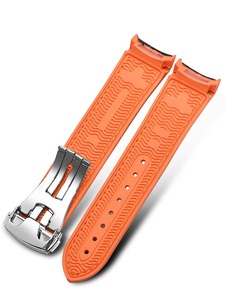 <span class=keywords><strong>OMEG</strong></span> a Sea-master Planet Ocean Strap 8800 9900 Bracelet de montre en caoutchouc orange <span class=keywords><strong>OMEG</strong></span>-A bracelets de montre en nylon 20mm 22mm - Product Image 6