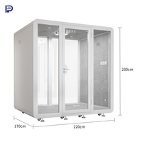 Cabine de bureau modulaire insonorisée pour réunion privée de deux personnes, cabine téléphonique de bureau