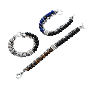 Haute Qualité De Luxe En Cuir PU Métal Hommes <span class=keywords><strong>Montre</strong></span> Bracelets Chaînes En Gros Multi Modèles <span class=keywords><strong>Bracelet</strong></span> En Acier Pour Montres - Product Image 1