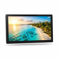 Écran publicitaire horizontal pour menu numérique, écran LCD commercial pour restaurant, panneau mural UHD, lecteur d'informations intelligent d'intérieur