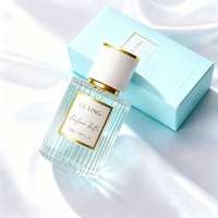 Flacon de parfum en verre de haute qualité 30ml 50ml 100ml Contenant vide avec pulvérisateur et couvercle Logo personnalisé et boîte cadeau disponibles