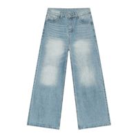 Jeans pour homme Ohsisa, style rétro gothique vintage, nouveau denim délavé, coupe ample, décontracté, jambe droite, pantalon large, respirant, automne