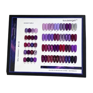 SUUSEEGEL – Kit de vernis à ongles gel violet 24 couleurs, pailleté, effet œil de chat, UV, professionnel pour manucure et salon de nail art - Product Image 6
