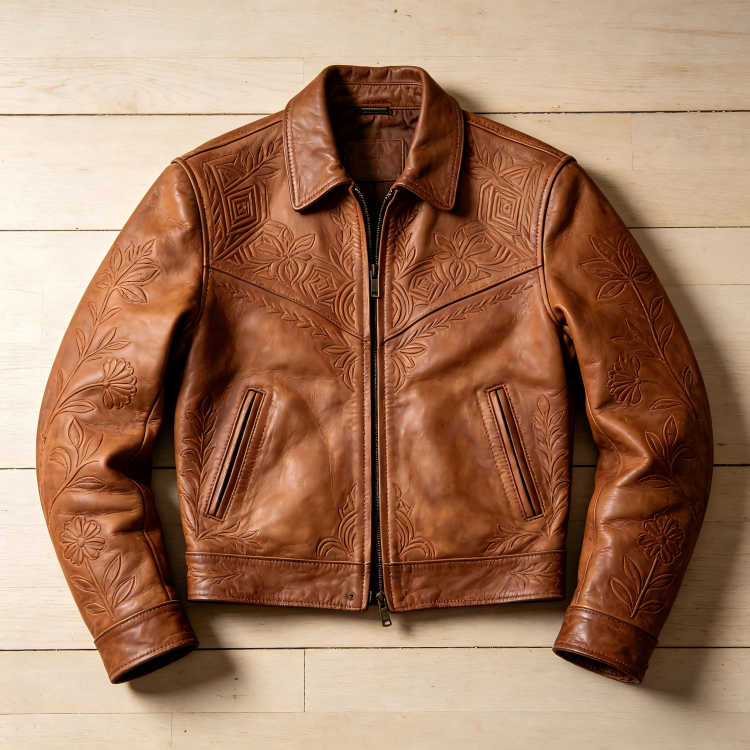 Verified Supplier Mens Crocodile Leather Jacket Available in