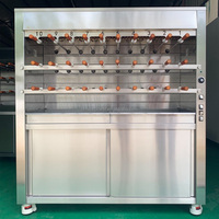 Acier inoxydable Moyen-Orient Gaz Poulet Boeuf Viande Barbecue Rotatif Doner Kebab Grill Shawarma Machine En Vente