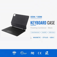 Nouveau clavier magique sans fil de haute qualité pour iPad Pro 11 et Air 4/5e génération 10,9 pouces avec rétroéclairage 7 couleurs, pavé tactile, design ultra fin