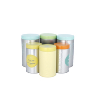 Boîte à thé ronde de 100g / 100ml avec couvercle en métal hermétique ou couvercle en silicone