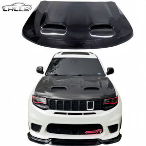 Capó de motor de fibra de carbono de alta calidad con doble ventilación para Jeep Grand Cherokee modificado - Product Image 1
