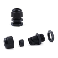 M18x1.5 Noir 5-10mm Plastique Nylon PA66 IP68 Étanche Réglable Câble Fil Accorciess Pasacables Industriales Pvc Presse-étoupe