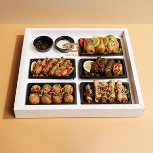 Caixa para Molho de Comida Árabe para Viagem, Embalagem para Bolinhas de Kibbe, Caixa para Rolos de Queijo e Espinafre com Divisórias - Product Image 6