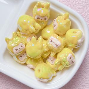 Handmade KIKI <b>Resin</b> Beads 16x20mm Irregular Shape New Cartoon <b>UV</b> Electroplating Color DIY Keychain Acrylic Plastic Lucite - Product Image 6