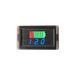 리튬 폴리머 LCD 디지털 디스플레이 DC 전기 계량기 방수 전압 용량 표시기