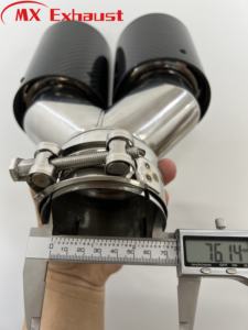 Prestazioni M doppio 93mm * 2 per uscita B * MW F22 F23 F30 F31 F32 F33 F36 terminali di scarico in fabbrica in fibra di carbonio - Product Image 4