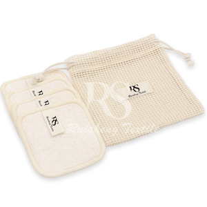 Tampons démaquillants réutilisables OEM Tampon de nettoyage facial <span class=keywords><strong>carré</strong></span> en éponge de <span class=keywords><strong>bambou</strong></span> Tampons démaquillants lavables en <span class=keywords><strong>bambou</strong></span> - Product Image 2