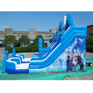 Structure gonflable aquatique avec toboggan, château gonflable aquatique, aire de jeux aquatique pour enfants, idéale pour les fêtes et les entreprises. - Product Image 3