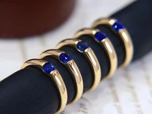 Bague en saphir et diamant naturel Xinfly en or 18 carats original - Product Image 3