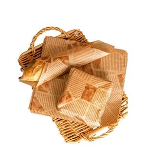 Papier sulfurisé double face personnalisé avec logo, qualité alimentaire, taille sur mesure, emballage carton, revêtement ciré pour le sucre - Product Image 1