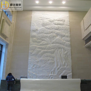 Jiahua Relief <b>Stone</b> Wall Sculpture Chinese Style <b>Landscape</b> Mural For Villa Courtyard Exterior Decoration - Product Image 1
