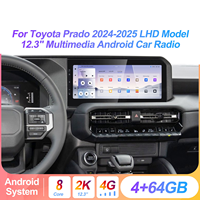 Autoradio Android avec écran Carplay pour Toyota Prado/Land Cruiser/Venza/Tacoma/Alphard/Tundra/Forutner, système multimédia de navigation stéréo