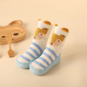 KTD-RTS003 mignon bébé robe chaussettes antidérapant doux équipage pantoufle <span class=keywords><strong>semelle</strong></span> en cuir tricoté respirant anti-dérapant RTS003 caractéristique jetable - Product Image 2