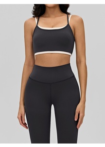Conjunto Deportivo Transpirable para Mujer, Diseño de Contraste de Color, Ajustado, Sensación de Segunda Piel, <span class=keywords><strong>Ropa</strong></span> de Yoga, para Correr al Aire Libre, <span class=keywords><strong>Pilates</strong></span>, 2 Piezas - Product Image 6