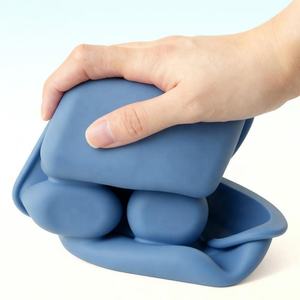 Household Food Grade Sealing Silicone <b>Lunch</b> <b>Bento</b> <b>Box</b> Silicone Food Storage Container 5 Compartment Fruit Snack <b>Bento</b> Spice <b>Box</b> - Product Image 5