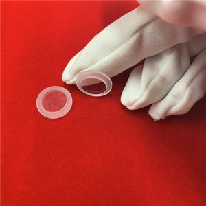 Disques circulaires en quartz clair, plaquettes de quartz transparent de haute pureté avec dénivelé - Product Image 2