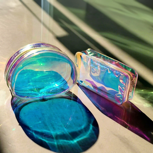 Laser Holographic Travel Toiletry <b>Bag</b> Iridescent Shiny Transparent PVC <b>Makeup</b> Cosmetic Pouch - Product Image 1
