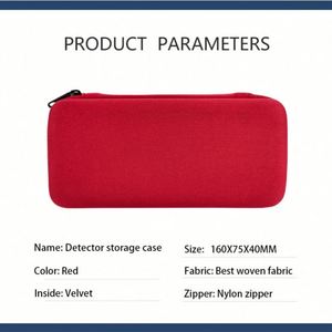 Étui de rangement pour détecteur de rayonnement en EVA rouge durable, étanche, sac pour détecteur de signal d'eau - Product Image 6